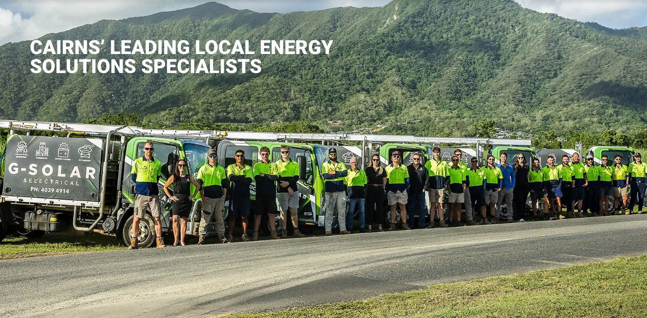 The G-Solar team and vehicle fleet, Cairns